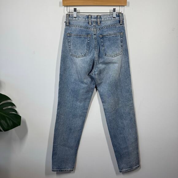 J. Galt Shanghai Jeans Women S Blue Light Medium Wash High Waist 100% Cotton - Picture 2 of 7